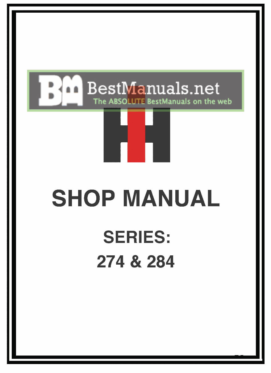 Case IH 284 Tractor Complete Workshop Service Repair Manual preview img 1