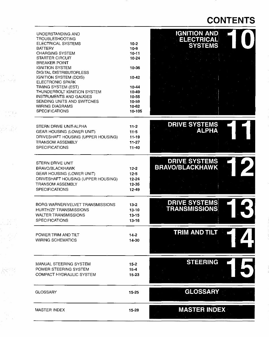 1988-1998 Mercruiser Bravo I II III Outdrives Sterndrives Service & Repair Manual preview img 2