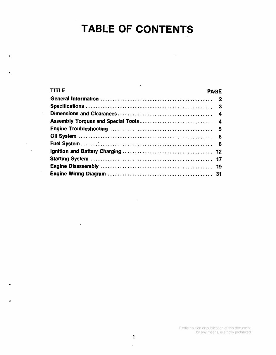 ONAN EngineS BG Parts and Service Manual preview img 3