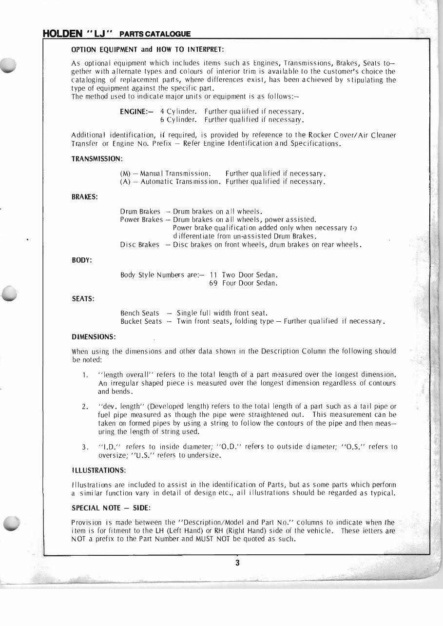 1972-1974 Holden Torana LJ Inc XU1 Parts Catalog preview img 4