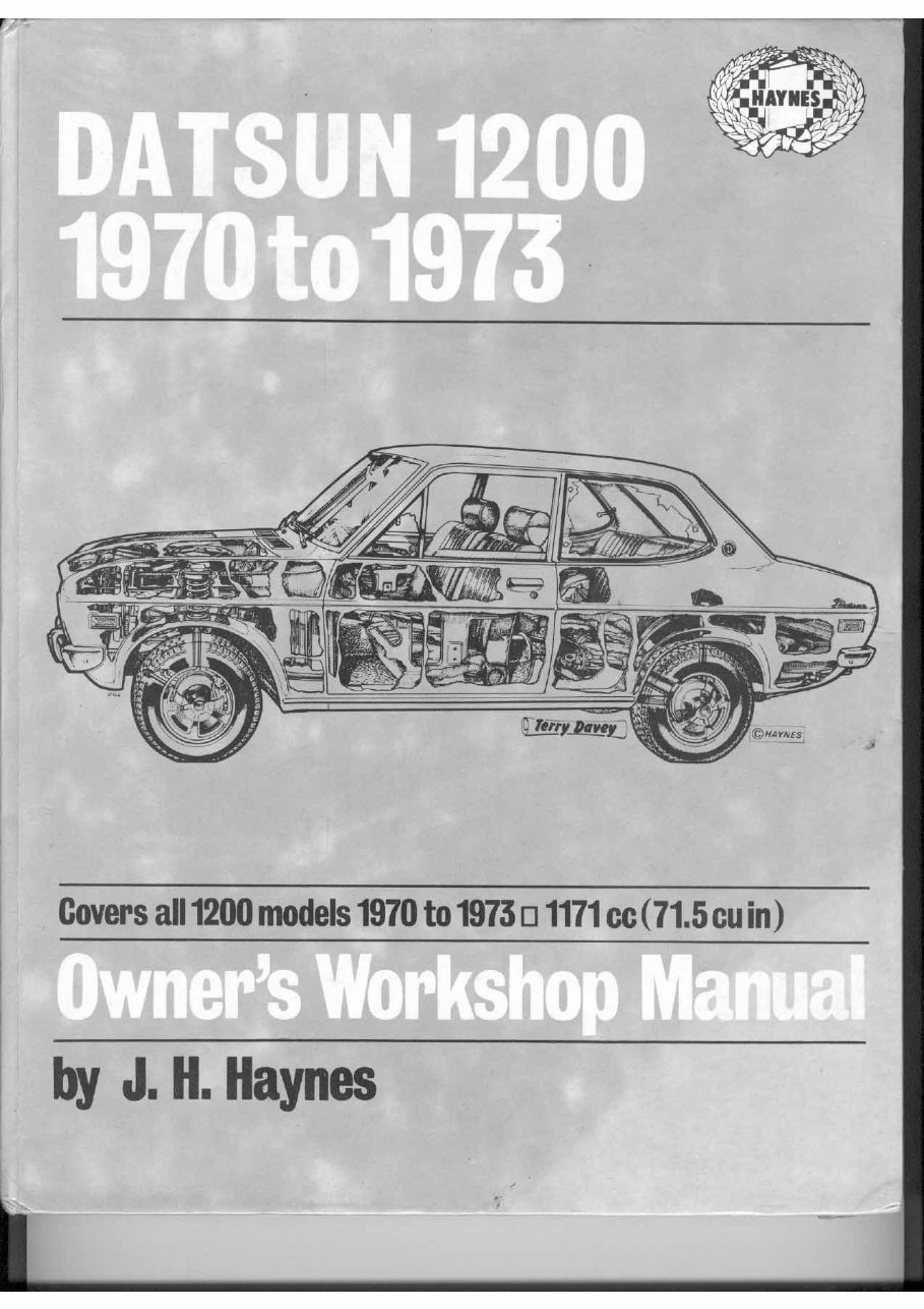 1969-1973 Datsun 1200 Range Service & Repair Manual preview img 1
