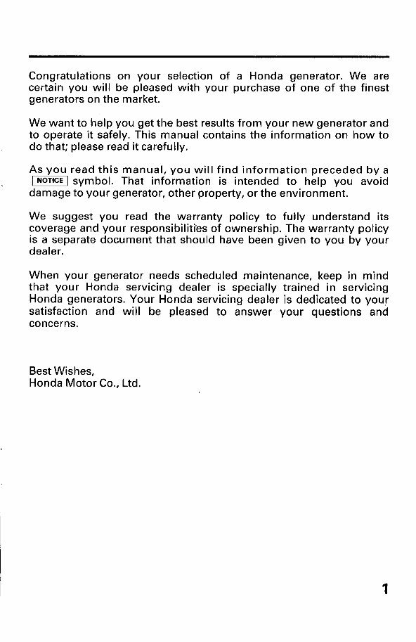 Honda EU2600i/EU3000is Generators Owners Manual preview img 3