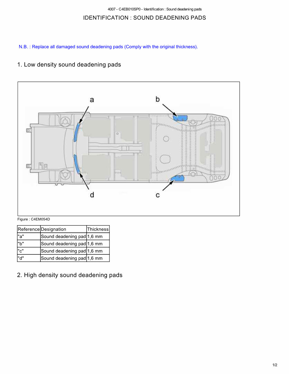 2012 PEUGEOT 4007 Service and Repair Manual preview img 2