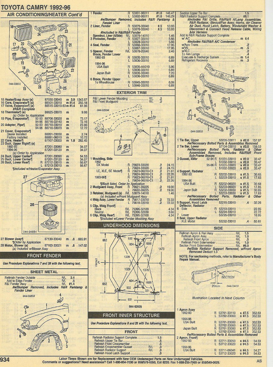 1995 Toyota Camry Service & Repair Manual preview img 4