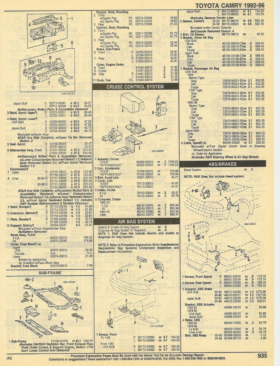 1995 Toyota Camry Service & Repair Manual preview img 5
