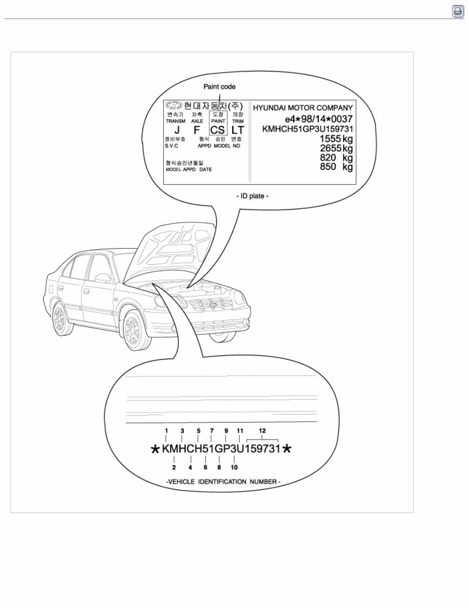 2003 Hyundai ACCENT (LC) G 1.5 SOHC Service & Repair Manual preview img 1
