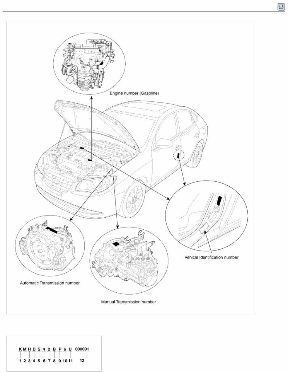 2009 Hyundai ELANTRA (HD) G 2.0 DOHC Service & Repair Manual preview img 1