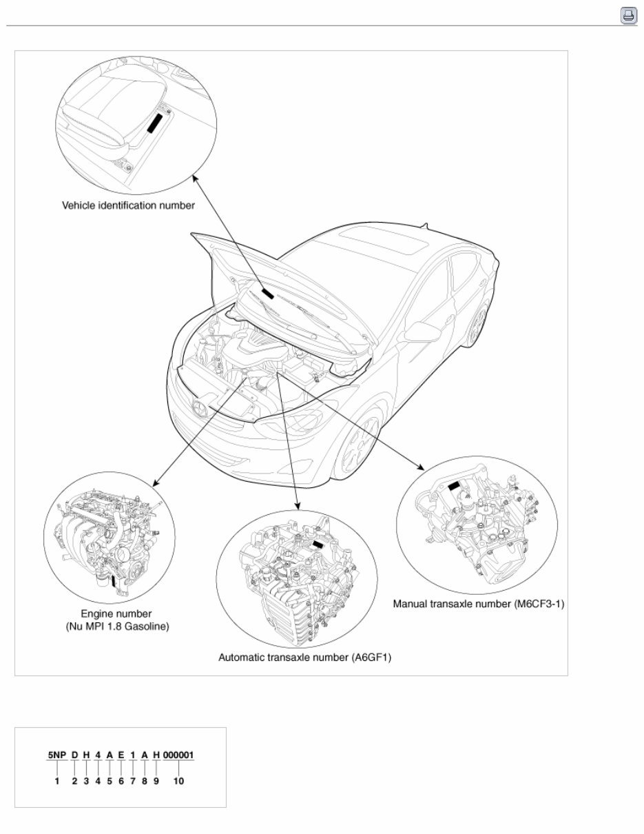 2011 Hyundai ELANTRA (MD) G 1.8 MPI Service & Repair Manual preview img 1