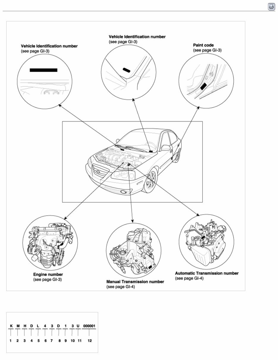 2005 Hyundai ELANTRA (XD) G 2.0 DOHC Service & Repair Manual preview img 1