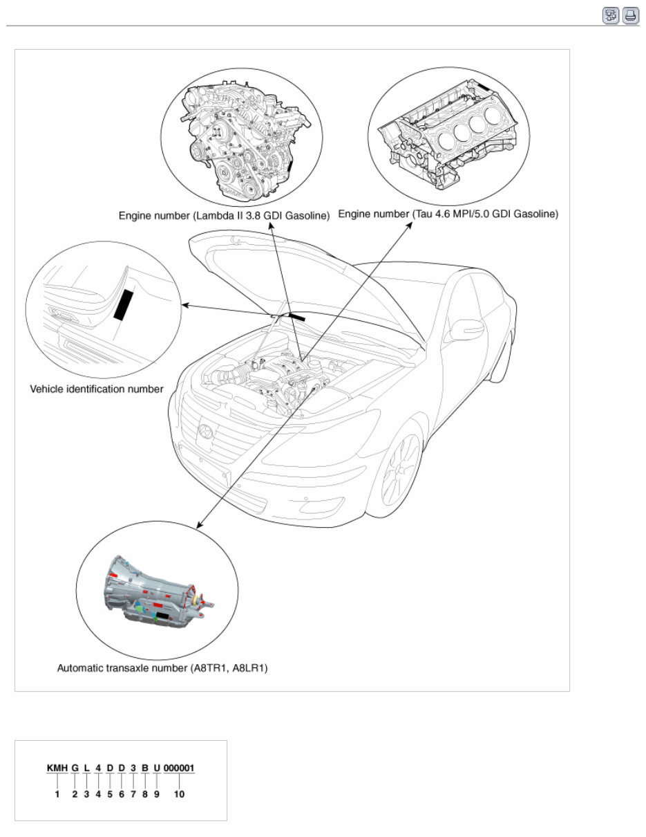 2014 Hyundai GENESIS (BH) G 3.8 GDI Service & Repair Manual preview img 1