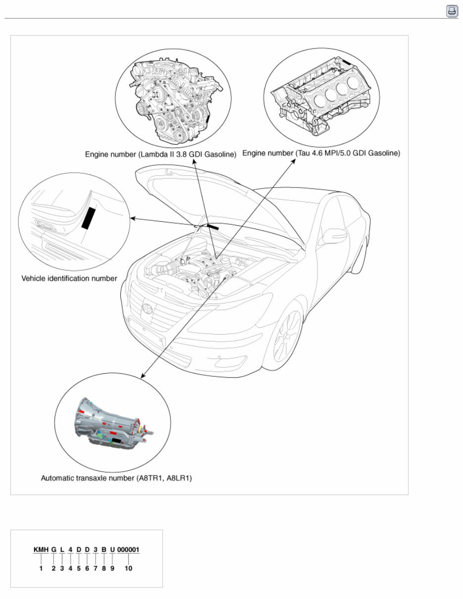 2012 Hyundai GENESIS (BH) G 5.0 GDI Service & Repair Manual preview img 1