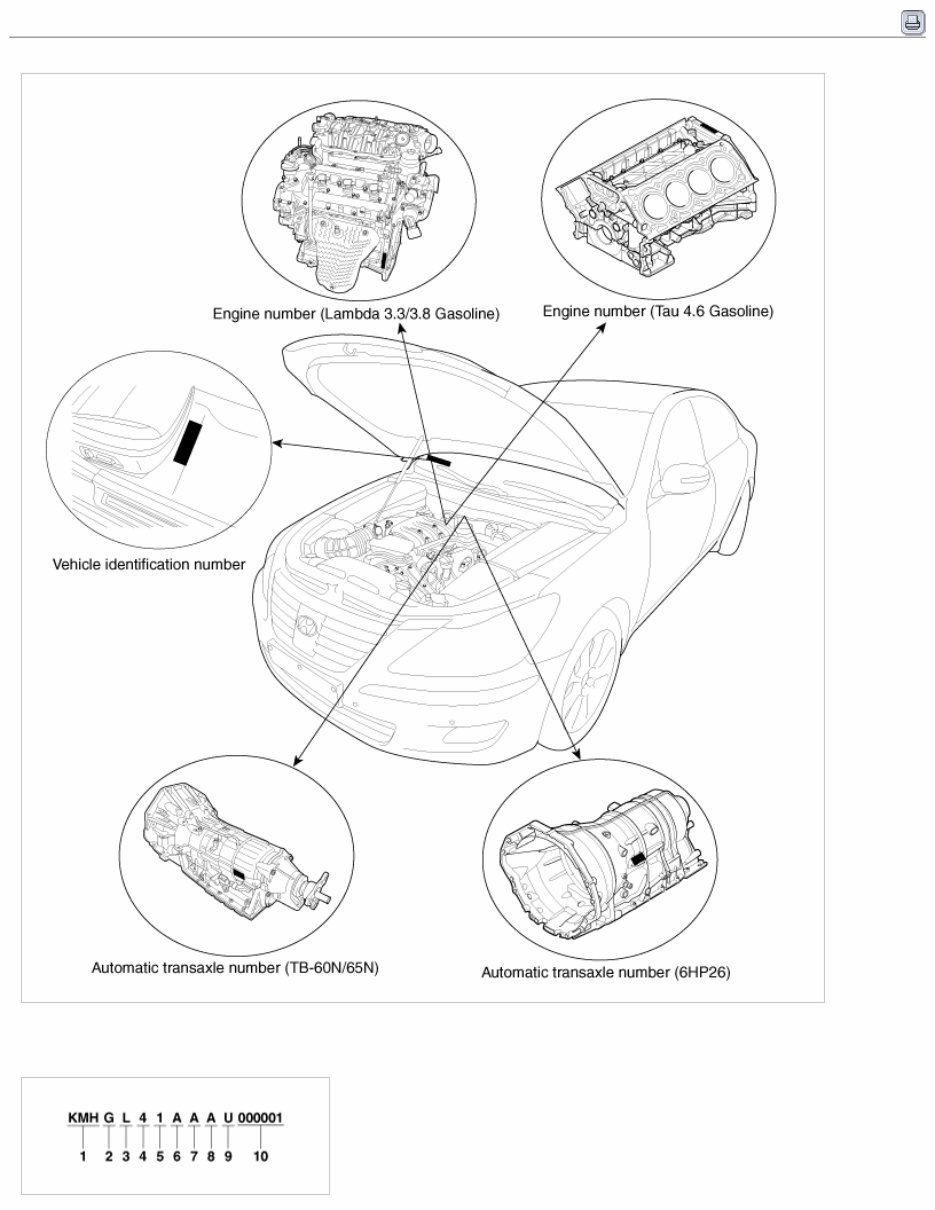 2011 Hyundai GENESIS (BH) G 3.3 MPI Service & Repair Manual preview img 1