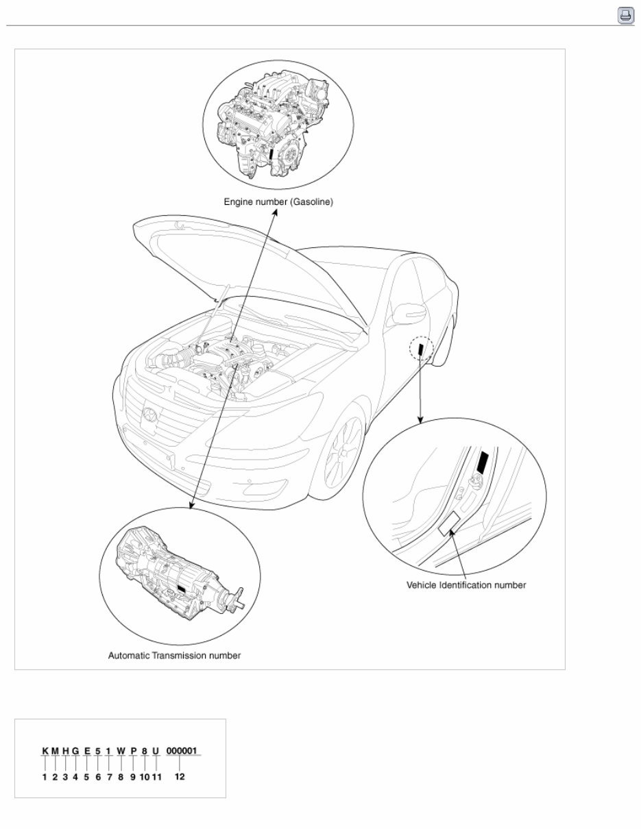 2009 Hyundai GENESIS (BH) G 4.6 MPI Service & Repair Manual preview img 1
