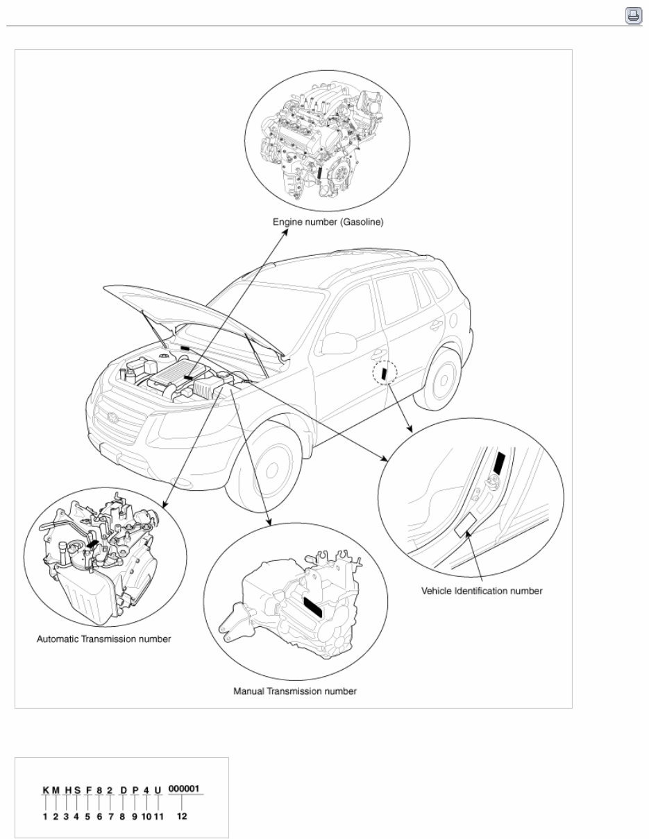 2008 Hyundai SANTAFE (CM) G 3.3 DOHC Service & Repair Manual preview img 1