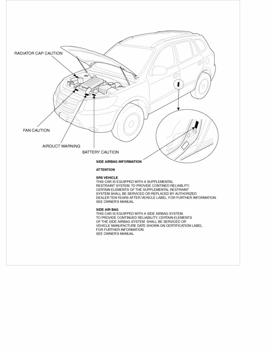 2008 Hyundai SANTAFE (CM) G 3.3 DOHC Service & Repair Manual preview img 5