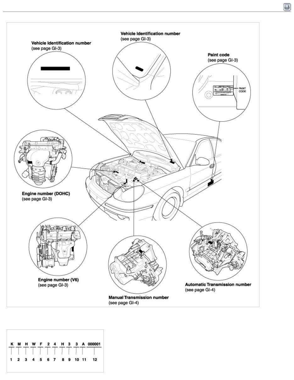 2005 Hyundai SONATA (EF) G 2.7 DOHC Service & Repair Manual preview img 1