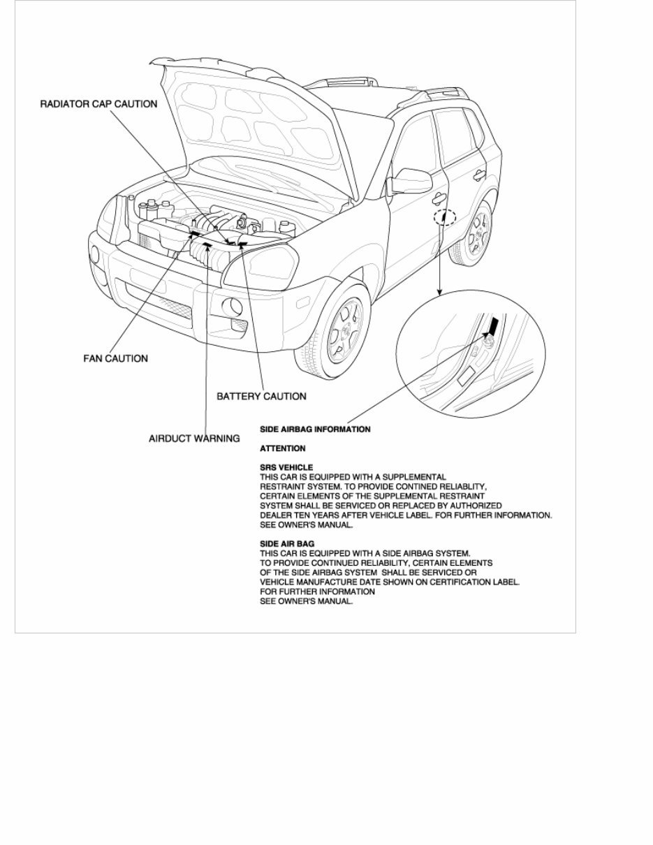 2005 Hyundai TUCSON (JM) G 2.0 DOHC Service & Repair Manual preview img 5