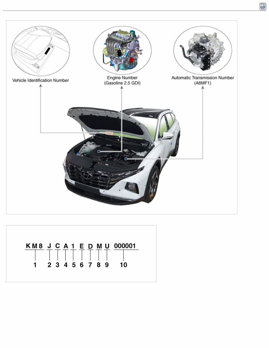 2023 Hyundai TUCSON (NX4A) G 2.5 GDI THETA III Service & Repair Manual preview img 2
