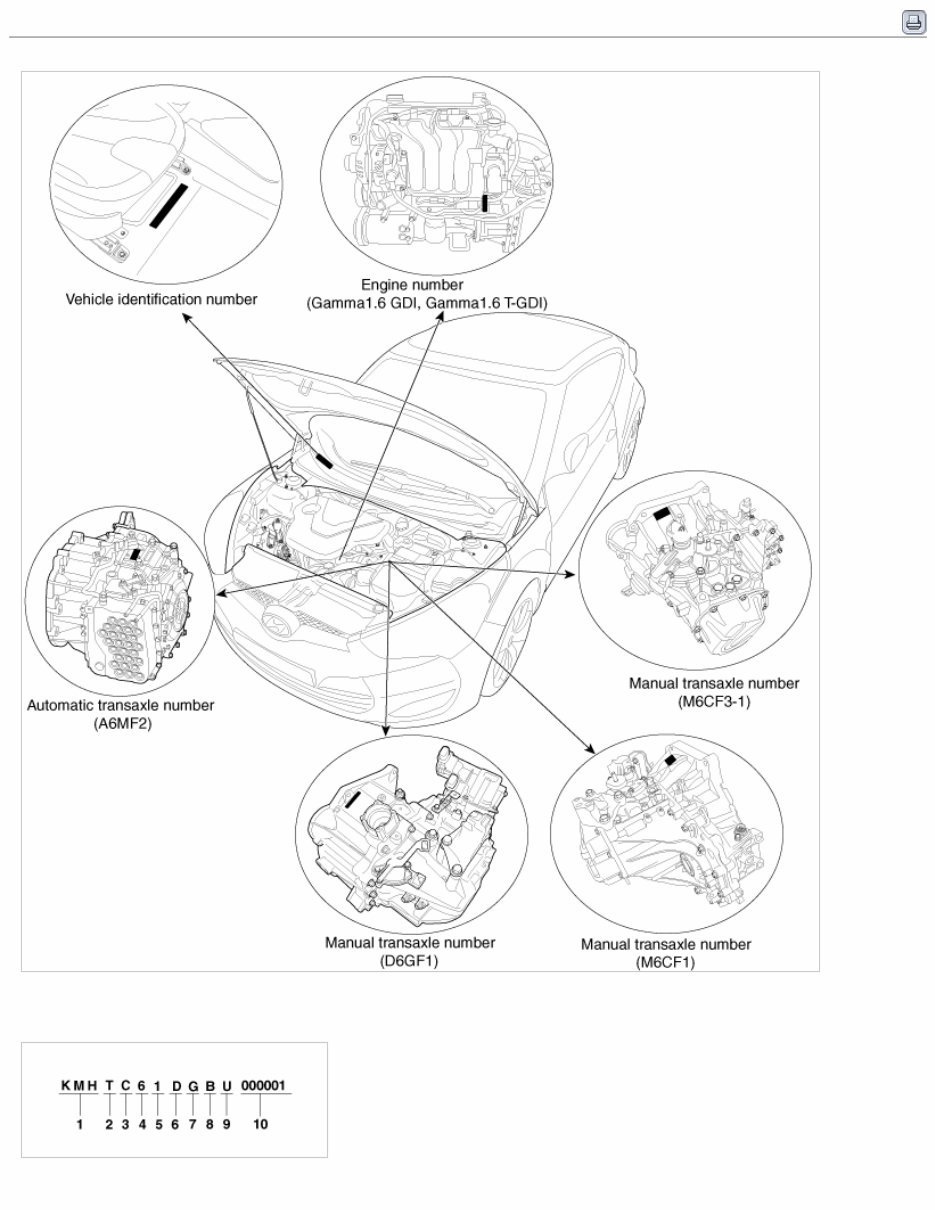 2016 Hyundai VELOSTER (FS) G 1.6 T-GDI Service & Repair Manual preview img 1