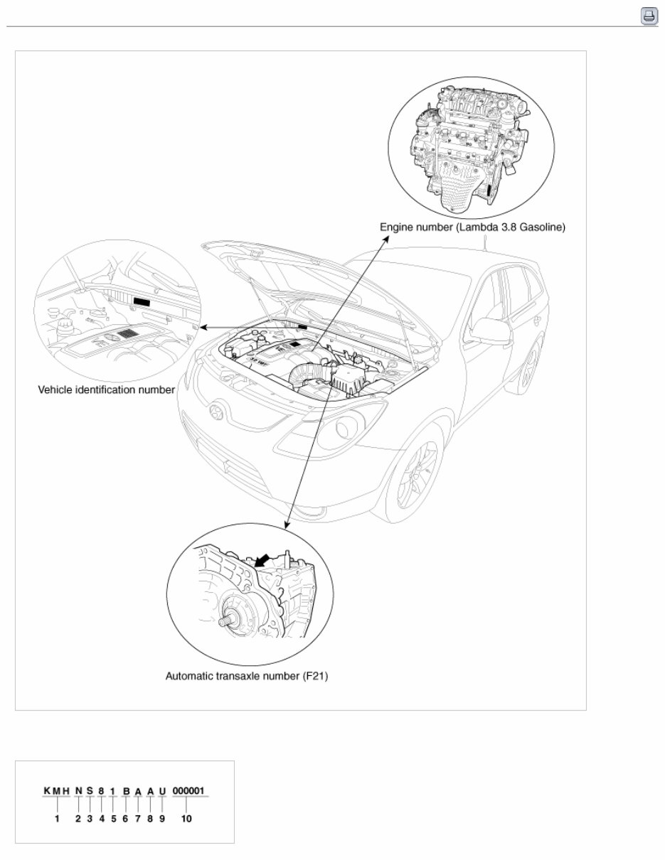 2013 Hyundai VERACRUZ (EN) G 3.8 DOHC Service & Repair Manual preview img 1