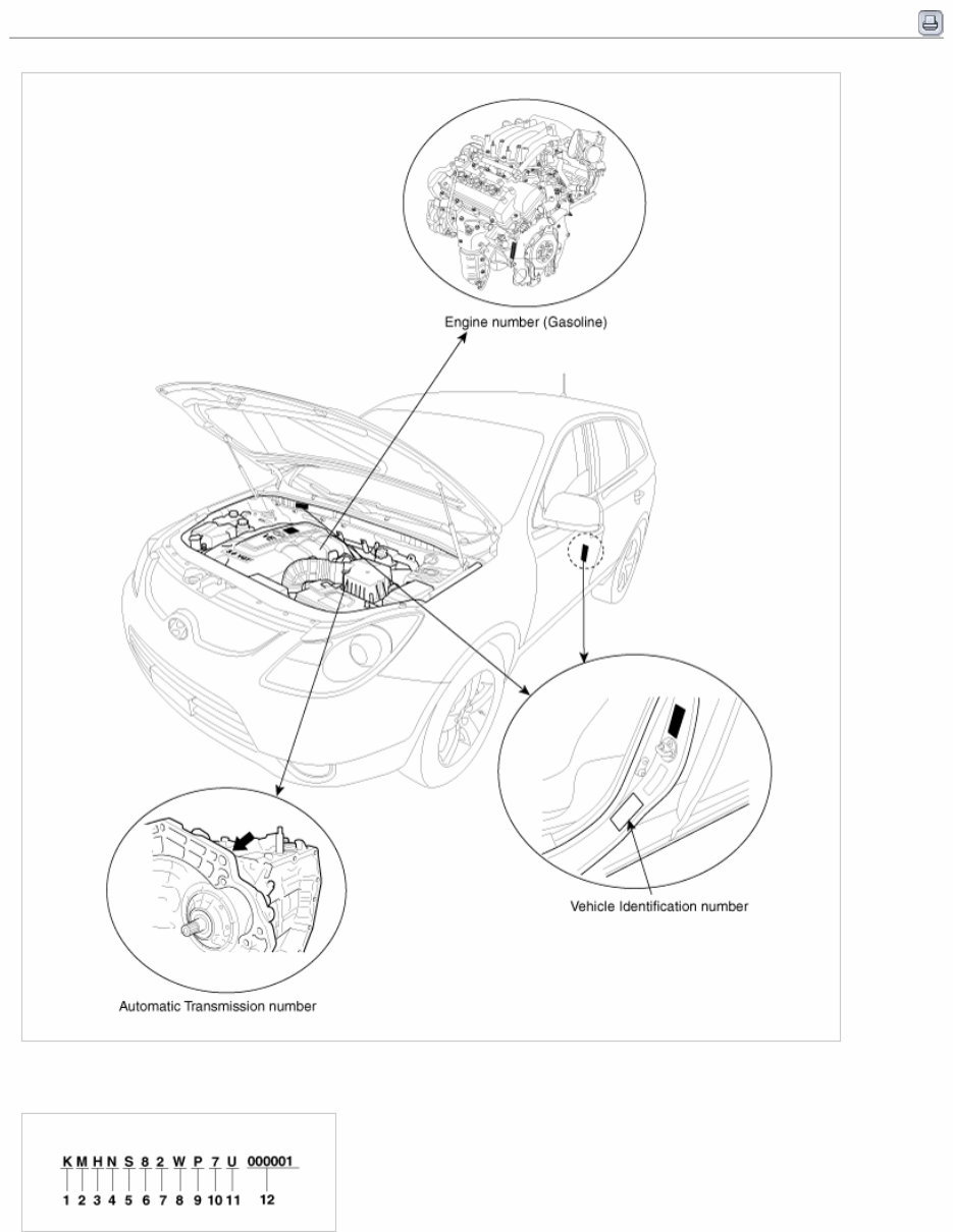 2008 Hyundai VERACRUZ (EN) G 3.8 DOHC Service & Repair Manual preview img 1