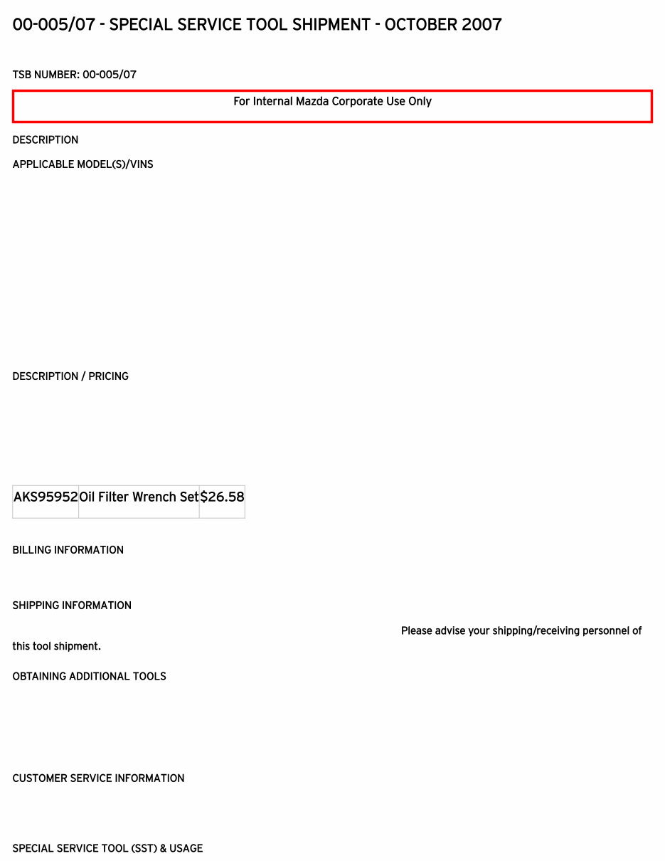 2008 Mazda TRIBUTE (CZ) Service & Repair Manual preview img 8