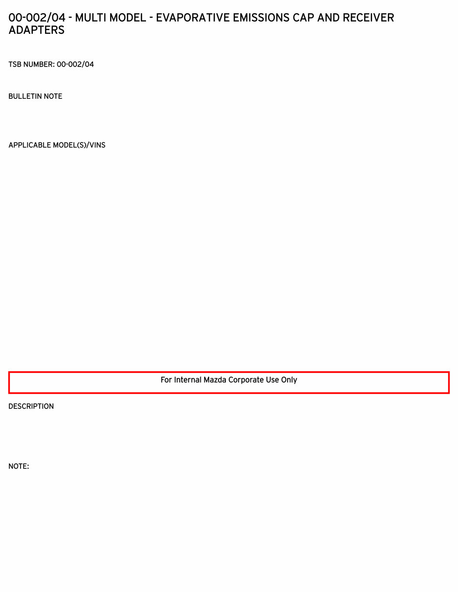 2000 Mazda B2500 (YR) Service & Repair Manual preview img 5