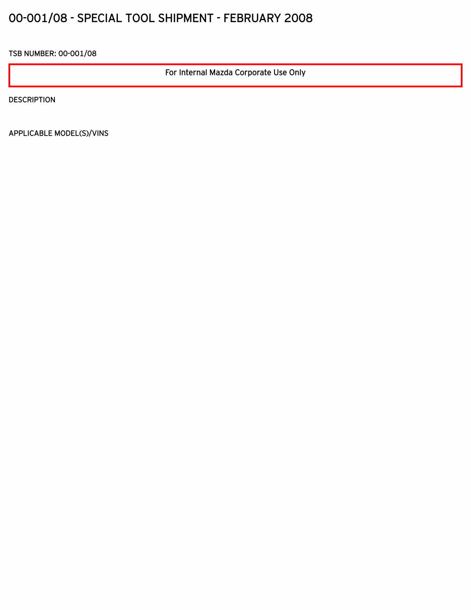 1999 Mazda B2500 (YR) Service & Repair Manual preview img 1