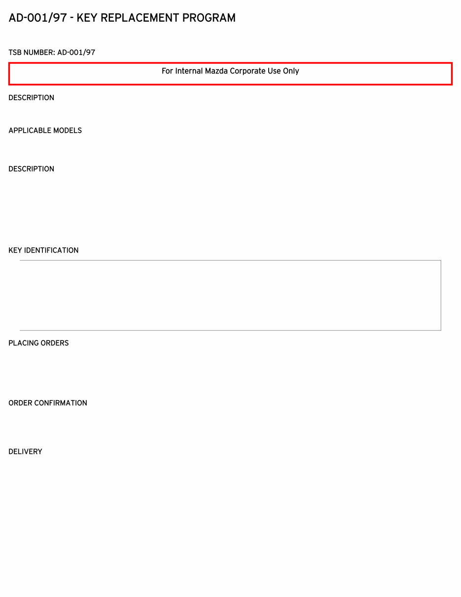 1999 Mazda MILLENIA (TA) Service & Repair Manual preview img 1