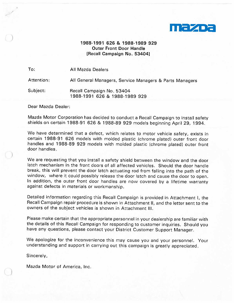 1989 Mazda 626 (GD) Service & Repair Manual preview img 4