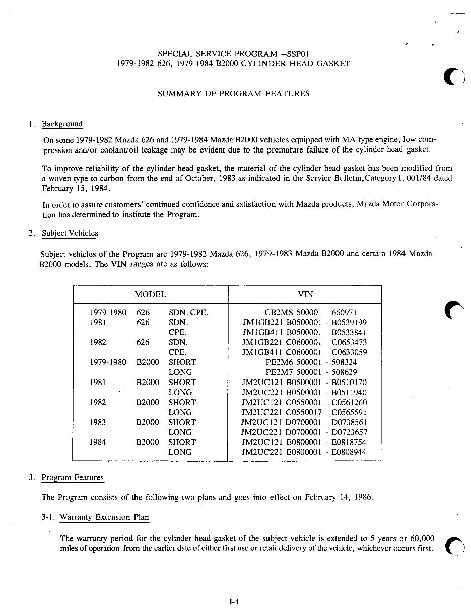 1983 Mazda B2000 (UC) Service & Repair Manual preview img 2