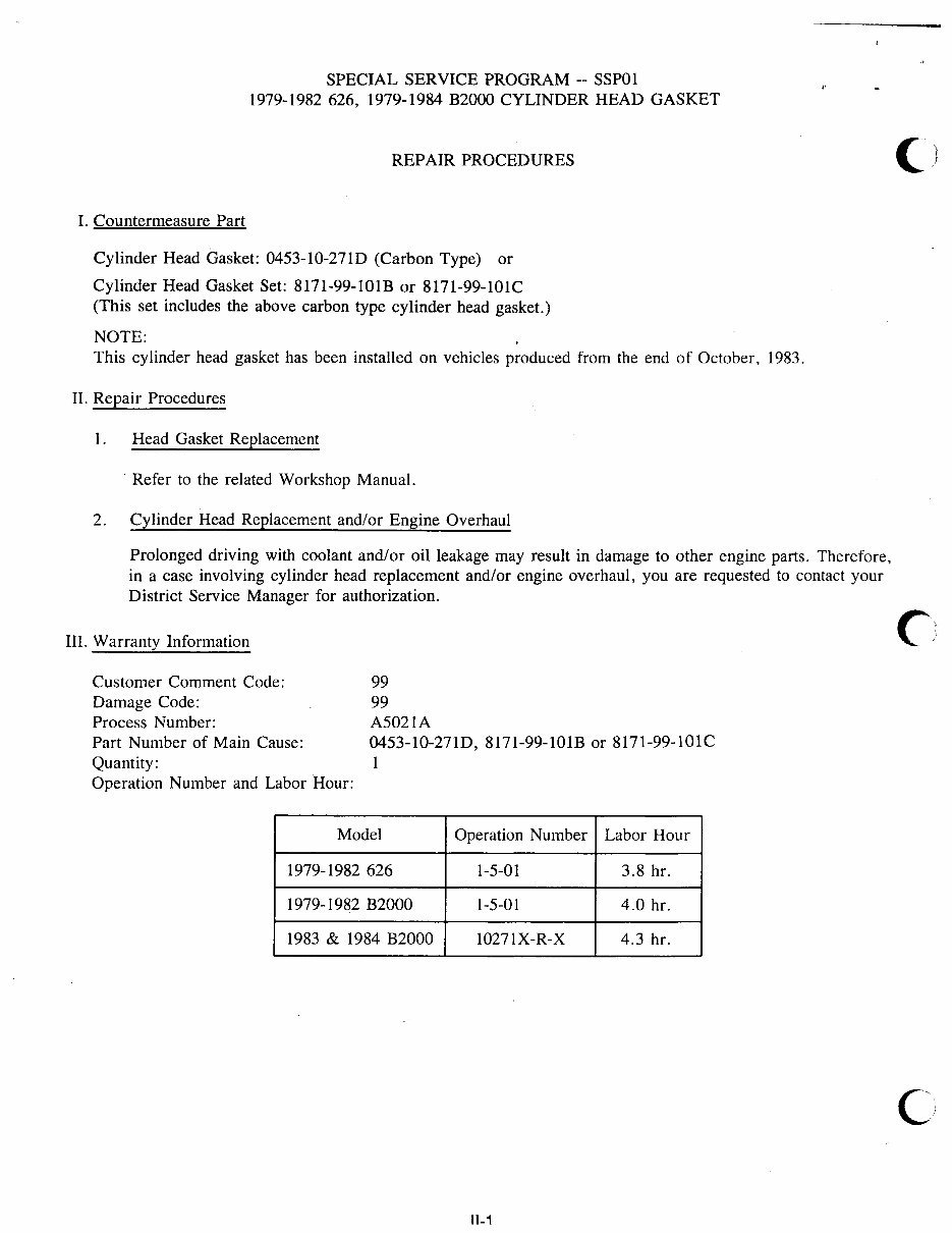 1983 Mazda B2000 (UC) Service & Repair Manual preview img 4
