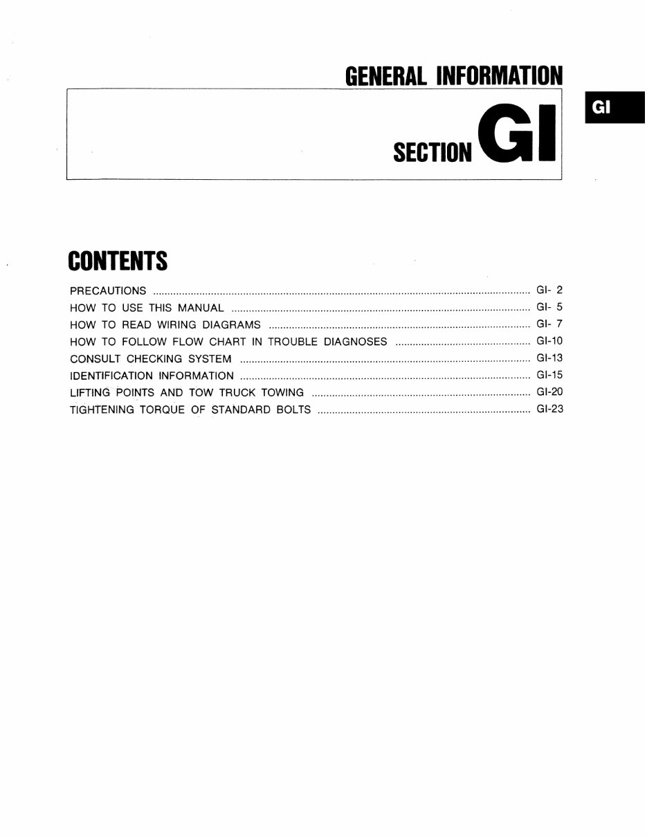 1990 Nissan 300ZX (Z32) OEM Service & Repair Manual preview img 5