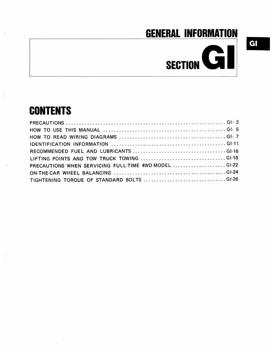 1989 Nissan Sentra Service & Repair Manual preview img 3