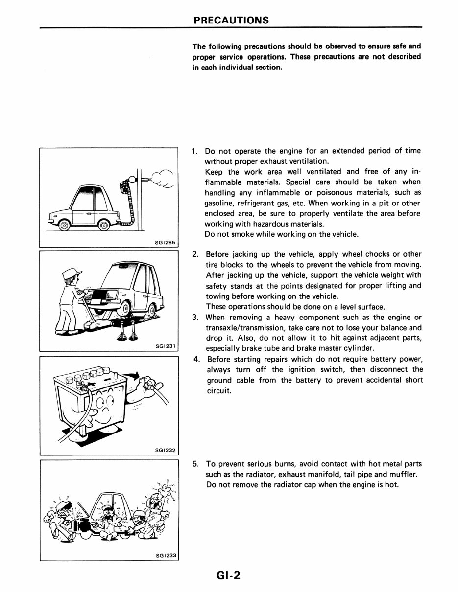 1989 Nissan Sentra Service & Repair Manual preview img 4