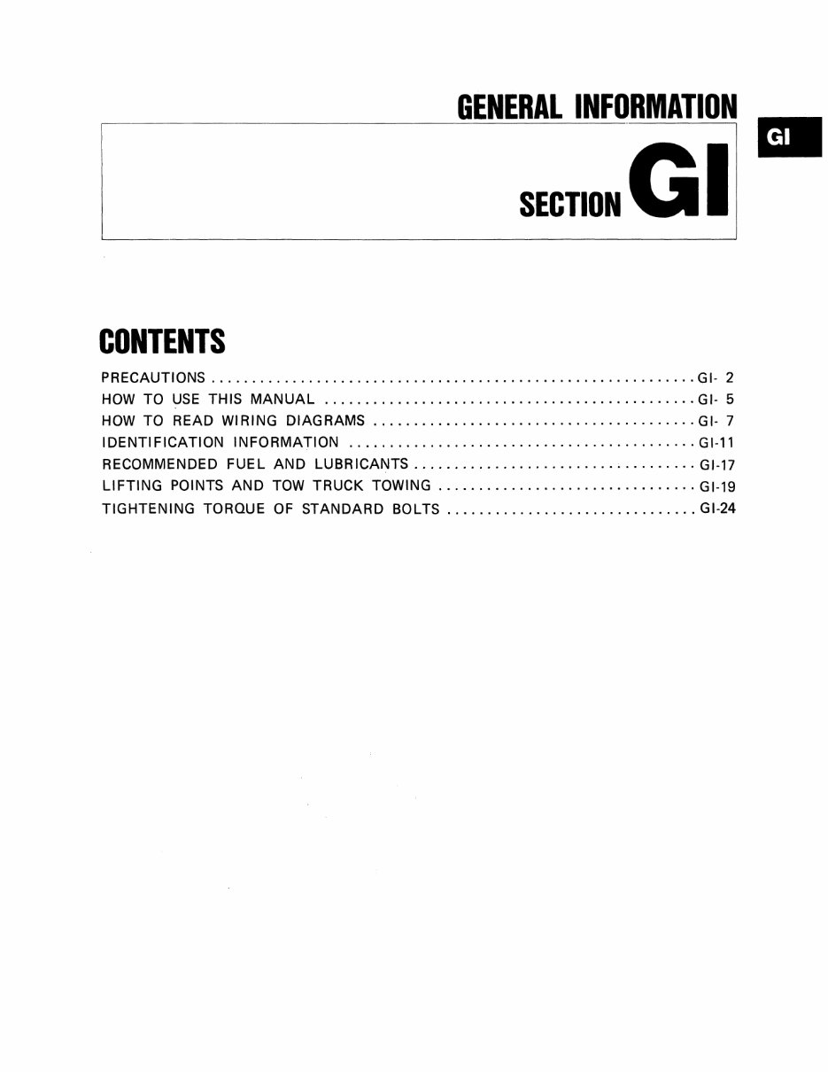 1990 Nissan D21 Truck/Pathfinder Service & Repair Manual preview img 3